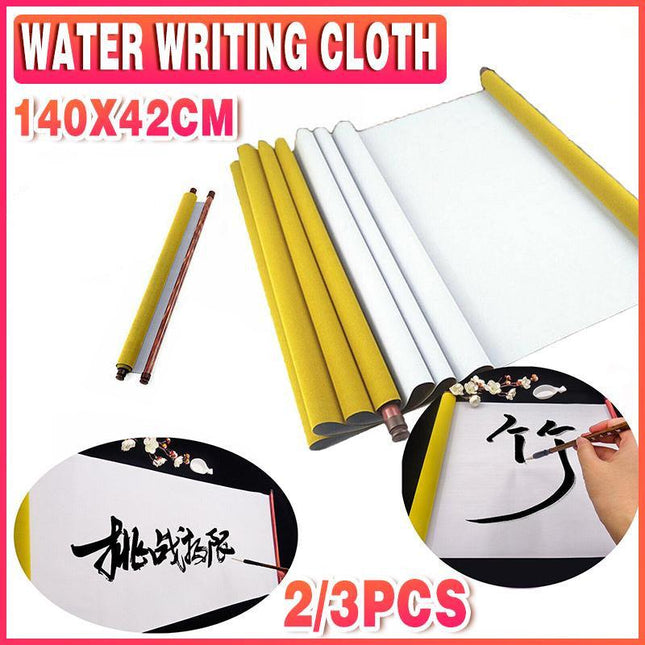 2-3PCS Chinese Magic Cloth Water Paper Calligraphy Fabric 1.4m Reusable Practice - Aimall