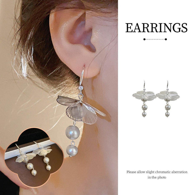 Floral Earring Hooks Mori Style Tie Earrings Fashion Jewelry for Women Girls