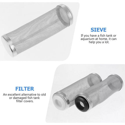 4x Stainless Steel Shrimp Filter Guard Aquarium Intake Protector Fish Safe Mesh