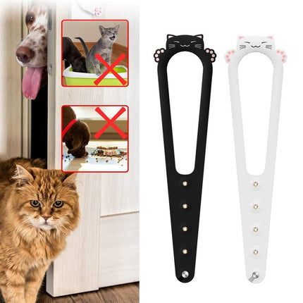 2PCS Pet Door Blocker Room Prevent Dogs From Entering Cat Elastic Cat Free Access Adjustable