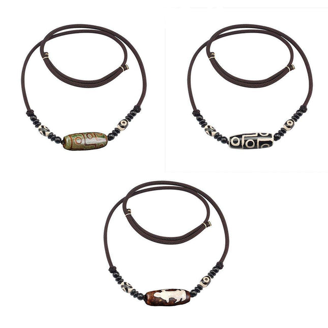 Ethnic Bead Choker Necklace Cotton Linen Fashion Jewelry Accessories for Women