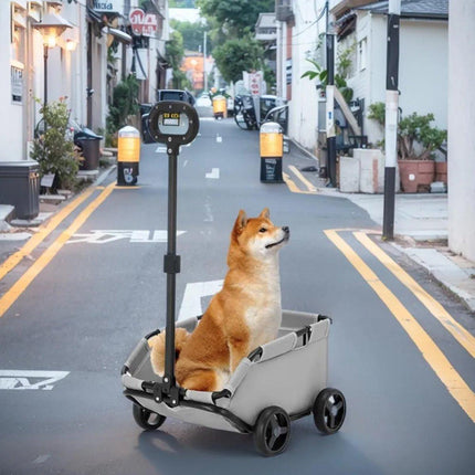 Pet Stroller Dog Cat Carrier Cart Travel Foldable Puppy Trolley Travel Outing