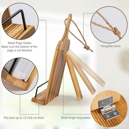 Adjustable Wooden Desktop Shelf Bookshelf Storage Rack for Home Office Organiser