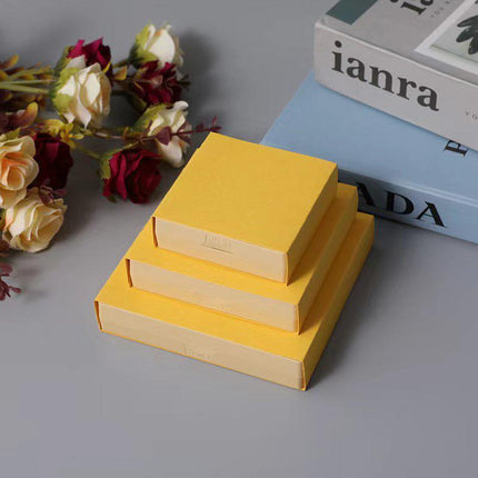 50pcs Coloured Cardboard Covers for Storage Boxes Jewelry Packaging Organizer