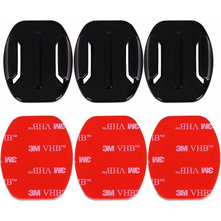 4PCS Flat Curved Mount Adhesive 3M Sticker For GoPro Hero 9 8 7 6 5 4 3 2 Camera - Aimall
