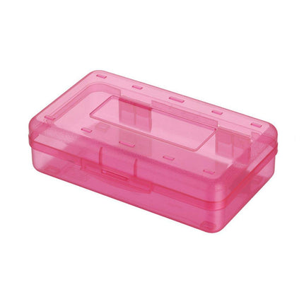 Large Capacity Transparent Plastic Pencil Case Multifunctional Student Art Box