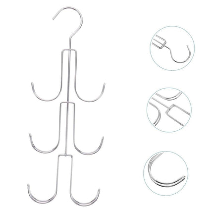 2X Purse Hanger Organizer for Closet Purses 6Storage Capacity Hook Wardrobe Rack