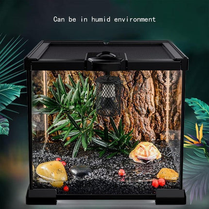 Reptile Ceramic Heat Lamp with Anti-hot Cage Light Holder Switch Set Brooder Pet - Aimall