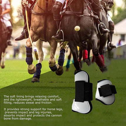 4pcs Show Jumping Horse Leg Warmers Gaiters for Joint Protection Equine Gear