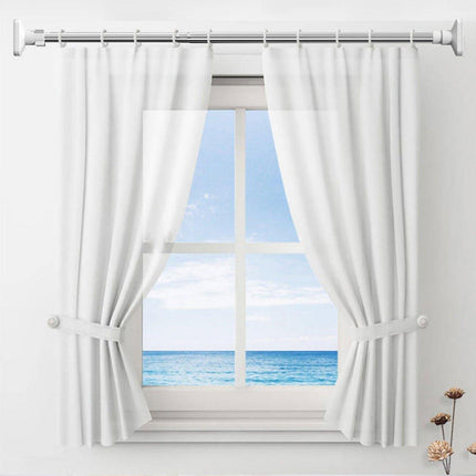 Adjustable Shower Curtain Tension Rod Extendable Closet Pole Rack for Bathroom