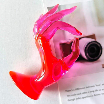 Plastic Ring Display Rack Jewelry Hand Mold Stand for Rings Accessories Display