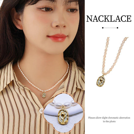 Natural Freshwater Pearl Beaded Necklace Elegant Versatile High Quality Jewelry
