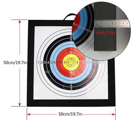 Outdoor Archery Target Pad 6cm Thick Durable Foam Practice Shooting Accessories