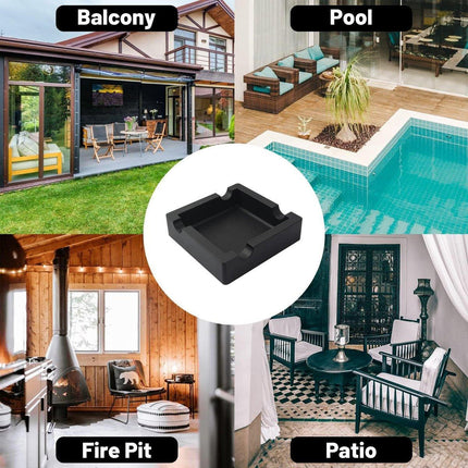 Square Silicone Cigar Ashtray Large Drop Resistant Ash Holder Tray