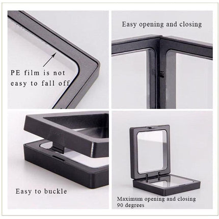 10pcs Transparent PE Film Display Box Jewelry Packaging Storage Box Container