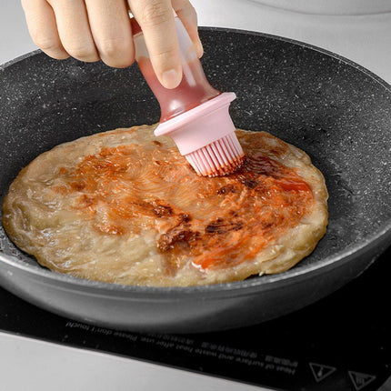 Kitchen Oil Dispenser Brush with Storage Lid Cooking Basting Sauce Tool Set