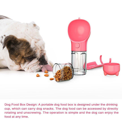 Portable Pet Water Drink Bottle Dog Travel Bowl Dispenser Rubbish Disposal Bags