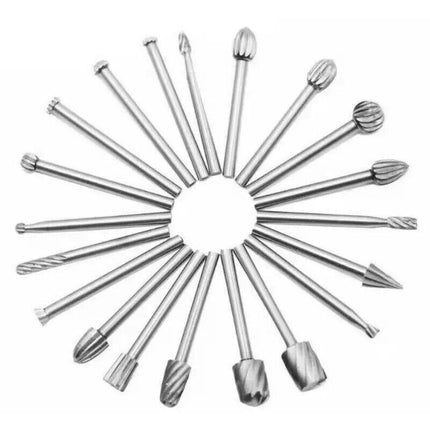 20Pcs Tungsten Steel Solid Carbide Burrs For Dremel Rotary Tool Bit Accessories - Aimall