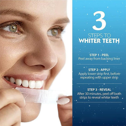 5D Teeth Whitening Strips Pro Safe White Tooth Clean Gel Bleach Dental Strength - Aimall