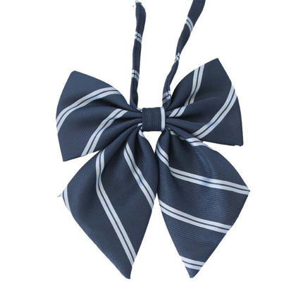 For Women School Uniform Checkered Lovely Sailor Style JK Japanese Collar BowTie - Aimall