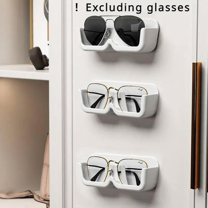 6pcs Eyeglass Organizer Wall Mounted Storage Rack Display Shelf Case Holder