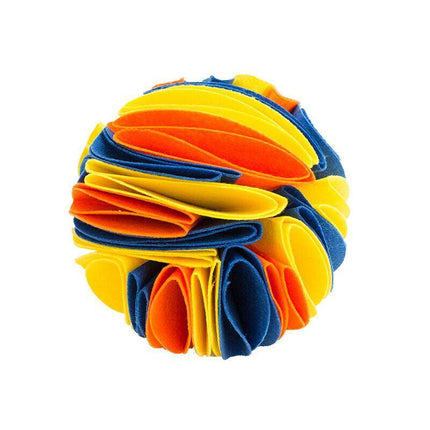 Snuffle ball Dog Puzzle Toys Increase IQ Slow Dispensing Feeder Pet Cat Trainiod L - Aimall