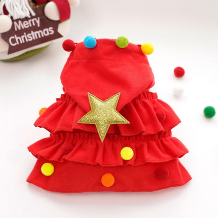 Christmas Pet Cape Shawl Winter Holiday Dog Cat Costume Cloak Apparel Outfit