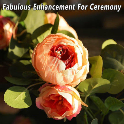 170cm Peony Flower Rattan Fake Flower Vine Artificial Decoration for Home Party