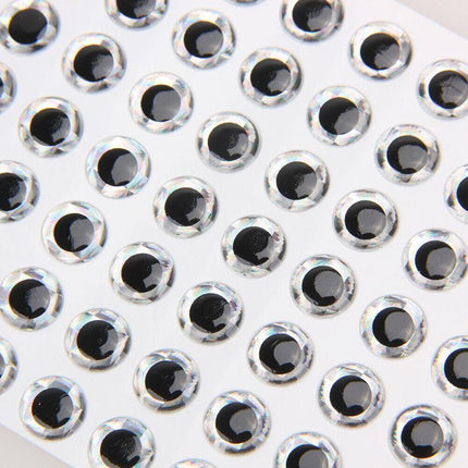 100PCS Fish Eyes 3D Holographic Lure Eyes Fly Tying Jigs Crafts Dolls - Aimall