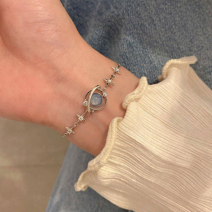 Elegant Celestial Star Charm Bracelet for Women Girls Dainty Fashion Jewelry