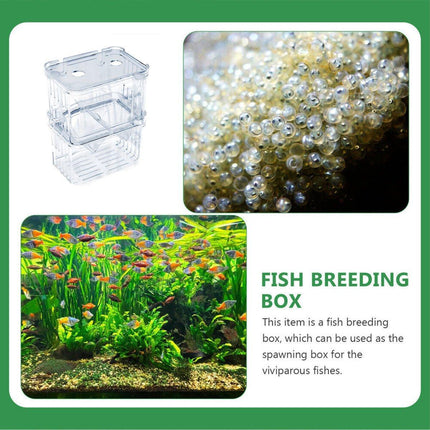 Guppy Breeding Aquarium Fish Tank Hatchery Isolation Breeder Rearing Box - Aimall