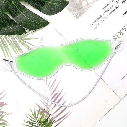 Green Relaxing Gel Eye Mask Cold Pack Warm Hot Heat Ice Cool Pad Puffiness Headache - Aimall