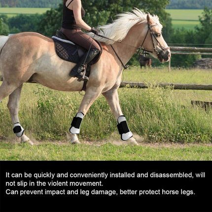 4pcs Show Jumping Horse Leg Warmers Gaiters for Joint Protection Equine Gear
