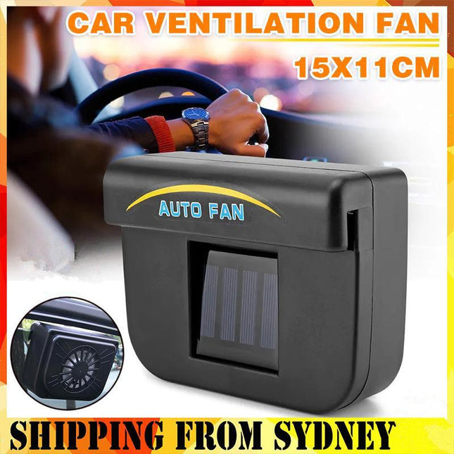 Solar Power Air Vent Vehicle Car Window Fan Auto Ventilator - Aimall
