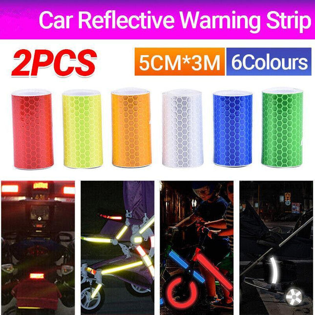 3M Safety Warning Reflective Tapes Adhesive Sticker Car Truck Decal Strip Roll - Aimall