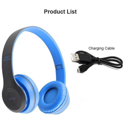 Noise Cancelling Wireless Headphones Bluetooth 5 earphone headset with Mic Hot - Aimall