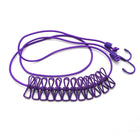 12 Clips Camping Rope Peg Washing Clothes Line Travel clothesline Portable - Aimall