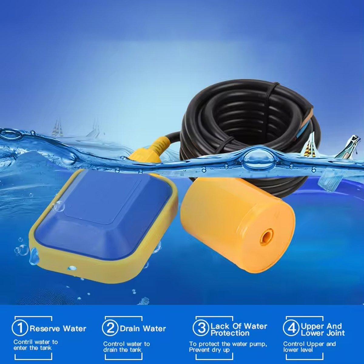 Automatic Water Level Controller Float Switch for 3M to 10M Tank Water ...