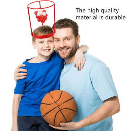 Outdoor Head Basketball Toy Fun Toss Game Hoop for Party and Group Activities