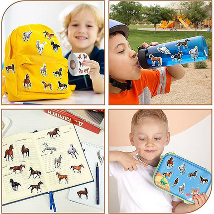 2pcs Pony Stickers Cute Cartoon Adhesive Labels for DIY Crafts
