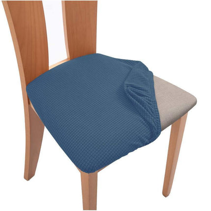 Stretch Dining Room Chair Seat Covers Slip Jacquard Removable Washable Slipcover - Aimall