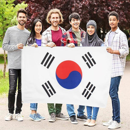Large South Korea Flag Heavy Duty Outdoor Korean 90 X 150 CM - 3ft x 5ft - Aimall