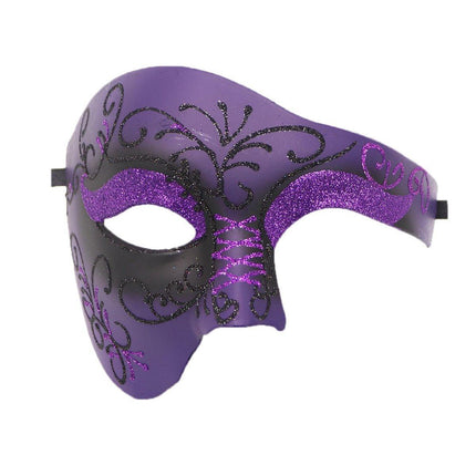 One Eye Half Face Mask Prom Party Nightclub Costume Mask Halloween Fancy Dress