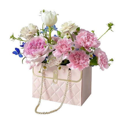 10pcs Rectangular Handbag Flower Packaging Gift Bags Creative Bouquet Boxes