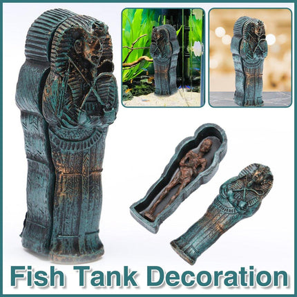Mummy Aquarium Resin Craft Decoration for Fish Tank Aquascape Ornament Landscape