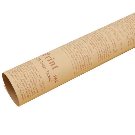 45X Gift Packaging Packing Material Kraft Tissue English Newspaper Bouquet Paper - Aimall