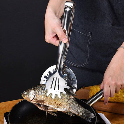 3pcs Stainless Steel Food Tongs Multifunctional Kitchen Cooking Serving Clips