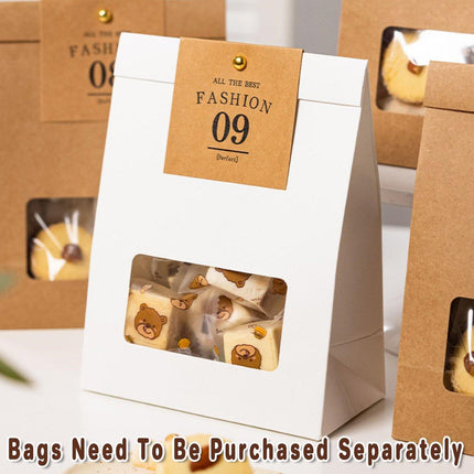60PCS Folded Kraft Paper Biscuit Kraft Cardboard paper Creative Decorative Paper