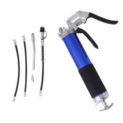 6000PSI Grease Gun Pressure Pistol Grip Dual Flow Flex Hose Industrial Quality - Aimall