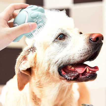 Silicone Bathing Brush Multifunctional Pet Hair Washing Brush Massage Scrubber